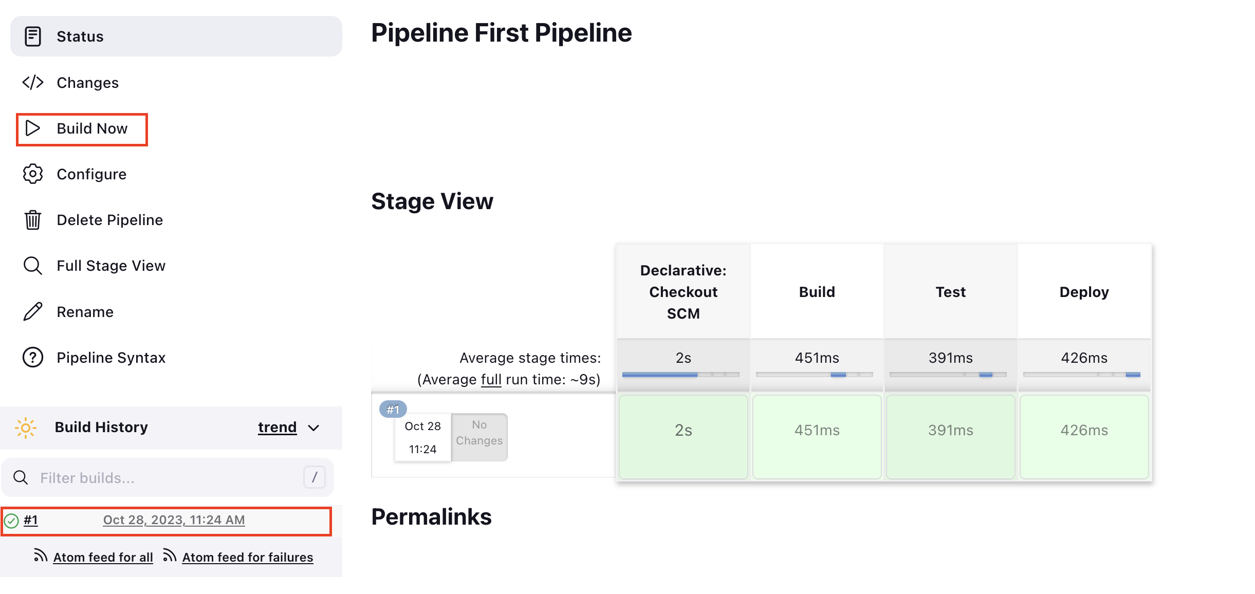 Jenkins First Build