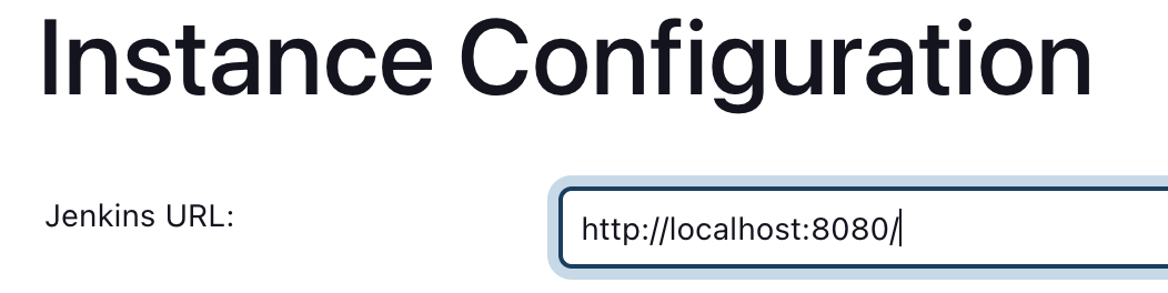 Jenkins Instance Config